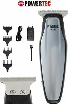 Powertec TR-1158 4 Başlık Gri 0,1 mm Minimum Kesim 3.7 v/DC Saç Sakal Tıraş Makinesi