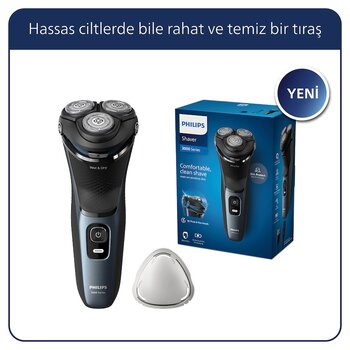 Philips 3000 Serisi Islak & Kuru Elektrikli Tıraş Makinesi - S3144/00 Siyah