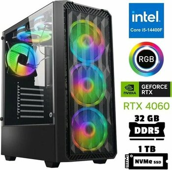 Xaser XSR959 Intel Core i5 14400F 32 GB DDR5 1 TB M.2 NVMe SSD Nvidia GeForce RTX 4060 8 GB Masaüstü Oyuncu Bilgisayarı