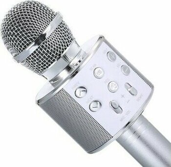 Tatu Handheld Ktv Karaoke Mikrofon Silver WS-858 - Gri