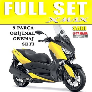 Yamaha Xmax 125/250/300/400 2018-2022 Orijinal Grenaj Seti Sarı 9 Parça