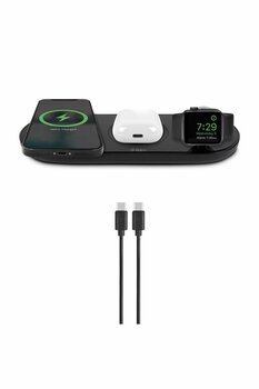 Ttec AirCharger Trio 3’ü 1 Arada iPhone + Apple Watch + AirPods Kablosuz Hızlı Şarj Aleti-Siyah