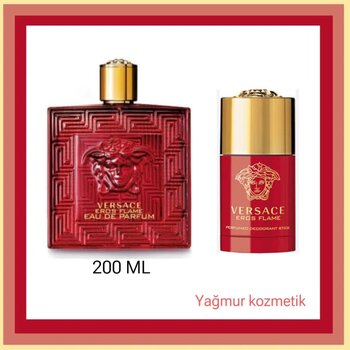 Versace Eros Flame Edp 200Ml+Eros Flame Deostick 75Ml
