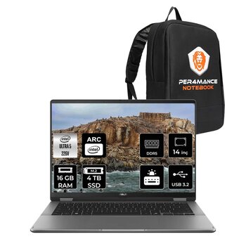 Asus Vivobook 14 Flip Ultra 5 226v 16gb Ram 4tb Ssd 14'' Wuxga Oled Fdos Dizüstü Bilgisayar & Per4