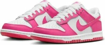 Nike Dunk Low Gs Sneaker Ayakkabı - Beyaz - Pembe - 37,5