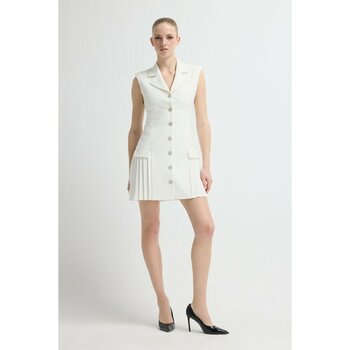 Adl Pliseli Elbise Kemik 12445735000 - XL - Ekru