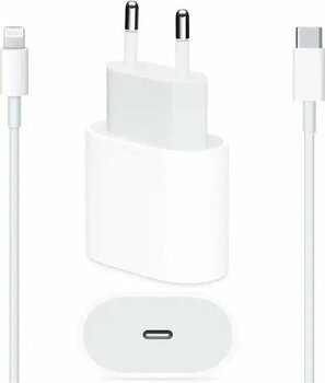 Apple MHJE3TU/A USB Type-C Hızlı Şarj 20 W Güç Adaptörü + Type-C to Lightning Kablo