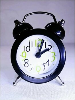 Mobgift Analog Metal Mini Çalar Saat (Siyah)