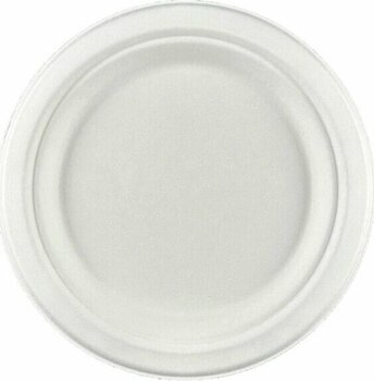 22cm Ekolojik Kağıt Karton Tabak Kase 50 Adet Beyaz