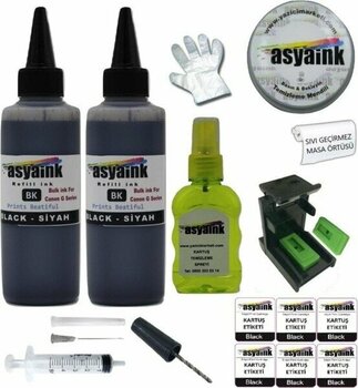 Asyaink Canon PG-545 TS3150/IP2850 Uyumlu Siyah Kartuş Dolum Seti - Çok Renkli