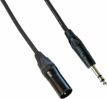 Larkin Klotz & Neutrik Balanslı Xlr Erkek - 1/4'' Trs Jack Hoparlör Kablosu Mavi - 1 Metre