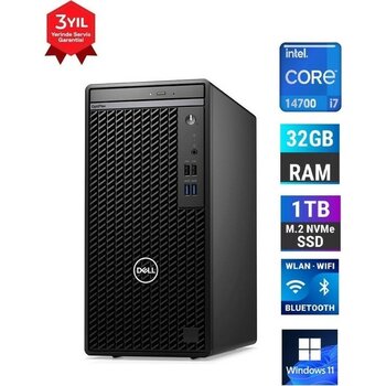 Dell Optiplex 7010MT I7-14700 32 GB Ram 1 Tb SSD Nvidia Ouadro T1000 4gb Gddr6 Windows 11 Pro Masaüstü Bilgisayar
