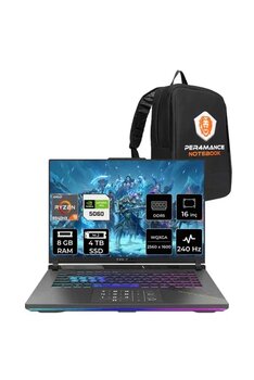 Asus Rog Strix G16 R9 8940Hx 8Gb 4Tb Ssd Rtx5060/8Gb 240Hz 16" Wqxga Fdos Gaming Laptop G614pm