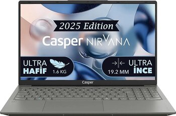Casper Nirvana X600.7430-BF00P-G-F Ryzen 5 7430U 16 GB 1 TB SSD Radeon Graphics 15.6" Full HD Notebook