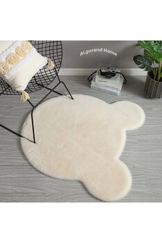 ALgorand Home Sevimli Ayı Peluş Halı Süper Yumuşak Halı Modern Oturma Odası Yatak Odası Antiskid Kaymaz Halı