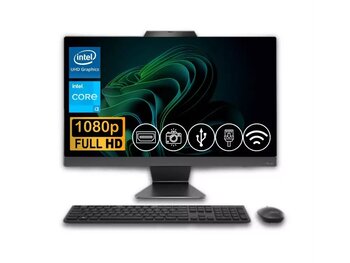 Asus I3-1315U 24Gb Ddr5 2Tb M.2 Ssd A3402Wvak-I38256B0D Atl14 23.8 Inç Fdos All In One Bilgisayar Siyah