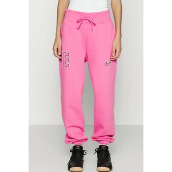 Nike Sportswear Phoenix Fleece Yüksek Belli Oversize Kesim Pembe Kadın Eşofman Altı - S