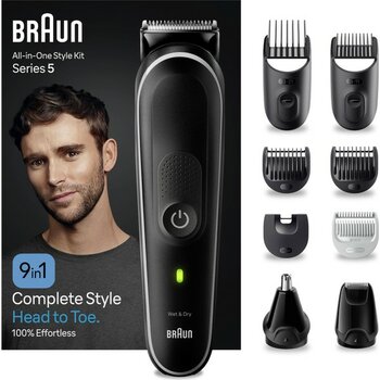 Braun Series 5 MGK5410 Hepsi Bir Arada Şekillendirme Seti, 9’u 1 Arada Erkek Bakım Kiti