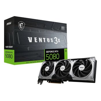 MSI Ventus 3X GeForce RTX 5080 OC 16GB GDDR7 256Bit HDMI/DP Ekran Kartı
