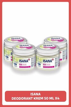 ISANA Sodyum Bikarbonatlı Deodorant Krem 50 ml X4 Adet