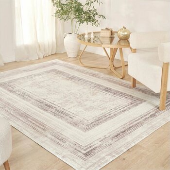 Kaşmir Halı Trend Liza Salon Mutfak Halısı Yolluk Krem 160 X 230