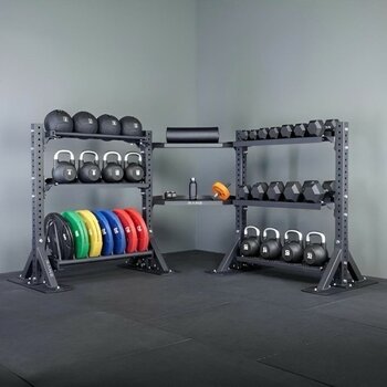 Rane Medicine Ball Kettlebell Dambıl Ağırlık Plakası Çok Amaçlı Köşe Stand - Siyah