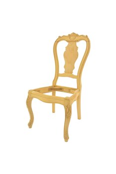 Sandalye Sarayı Sas29 Model Ahşap Ham Sandalye Oymalı Klasik