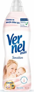Vernel Max Sensitive Yumuşatıcı 40 Yıkama 960 Ml