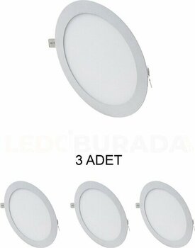 Cata Ct-5148 Slim Led Panel 15w Beyaz - 3 Lü Paket Beyaz