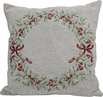 Belıeve Monıqu Jakarlı Dokuma Goblen Dekoratif   Şönilli Gri Kırlent  45*45 - 45 × 45 cm