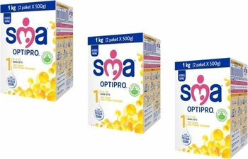 SMA Optipro Probiyotik 1 Bebek Sütü 1000 Gr X 3 Adet