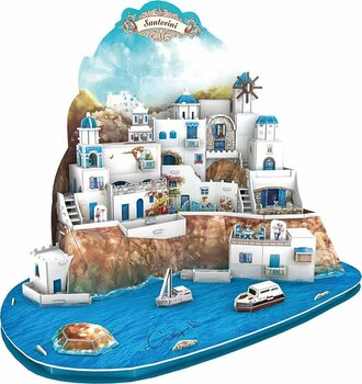 CubicFun 3D 129 Parça Santorini Island Puzzle