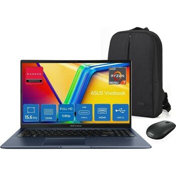 Asus Vivobook 15 M1502YA Amd Ryzen 7 5825U 32GB 512GB SSD Windows 11 Home 15.6" Taşınabilir Bilgisayar+Mouse+Snertech Çanta - 512 GB - 32 GB