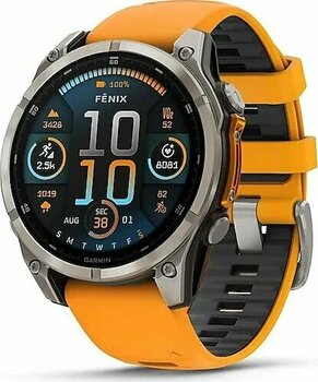 Garmin Fenix 8 47 mm Titanyum Turuncu Akıllı Saat
