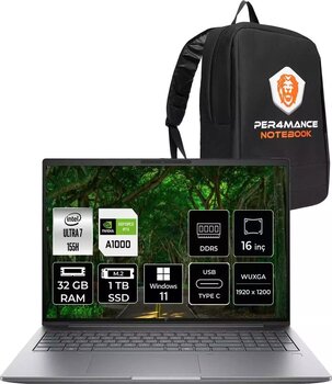 Hp Zbook Power G11 Ultra7 155H 32Gb 1Tb Ssd Rtxa1000/6Gb 16'' Wuxga W11H İş İstasyonu & Per4 Çanta