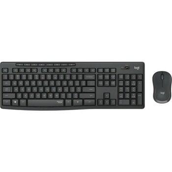 TeknoKapsül Logitech MK295 Siyah, 920-009804, Kablosuz, Türkçe Q, Klavye Mouse Set - Siyah