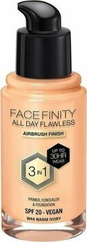 Max Factor Facefinity 3in1 Fondöten No: 44  Warm Ivory