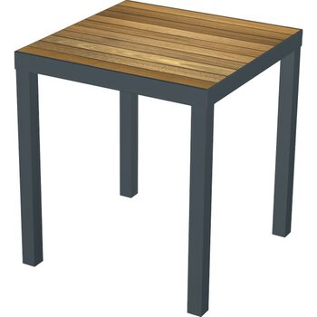 Aluseat Iroko 70X70 cm Tablalı Alüminyum Masa