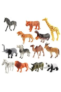 Bakio 13 Parça Eğitici Hayvan Seti Karışık Oyuncak Hayvan Seti