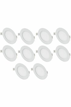 Cata Ct 5146 10 Adet 9 Watt Slim Led Panel Beyaz Işık Metal Kasa
