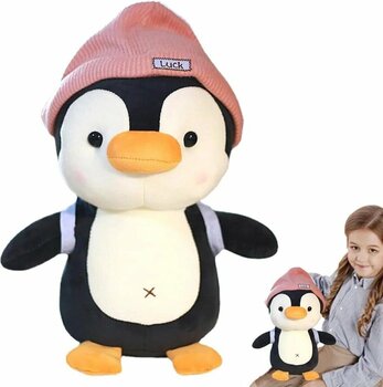 tmtoysandmore sevimli peluş penguen oyuncak 22 cm şapkalı orijinal