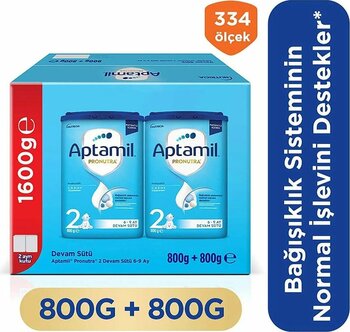 Aptamil 2 Prebiyotikli Devam Sütü 800 X 2 Adet 1600 Gr
