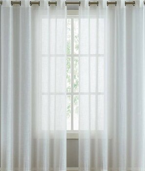 farbateks Krem Linen Keten Rustik Tül Perde Kuşgözü Perde Rustik Tül Perde