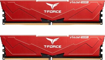 Team T-Force Vulcan 32GB (2x16GB) DDR5 6400MHz CL40 Kırmızı Gaming Ram (FLRD532G6400HC40BDC01)