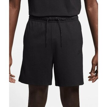 Nike Tech Fleece Lightweight Erkek Şort (Ince Kumaş)-Dx0828-010 - Siyah - M