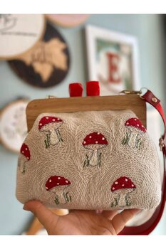 Craft Craftsis Punch İşleme Ahşap Burslu Çanta