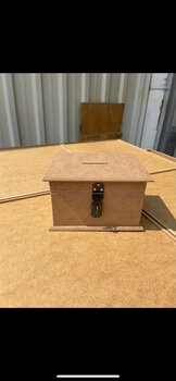 Güllü Ahşap Kumbara Tip Box No 1