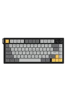 Ajazz RGB Membran Kablosuz Oyuncu Klavyesi-4000 Mah Batarya-Ekranlı