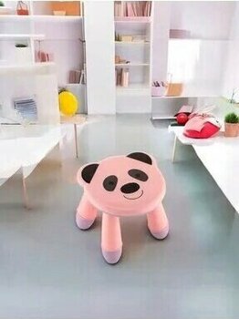 QLUX IDEAS Panda Desenli Renkli Sevimli Çocuk Taburesi Banyo Yükseltici Bebek Çocuk Sandalyesi