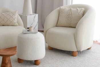 Evodeko Slon Kırık Beyaz PES kumaş Berjer